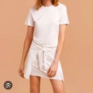 Wilfred Free/ Bair Tie Front T-shirt Dress/ White/ Size US XS
